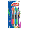 5 Color Oil-Gel Ink Retractable Pen Set